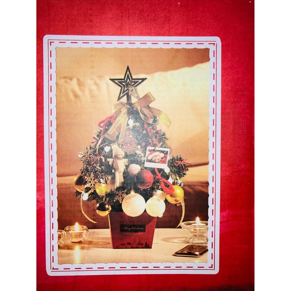 Desktop 19.7-inch Artificial Mini Christmas Decor Tree with Tree Accessories - Picture 3 of 6